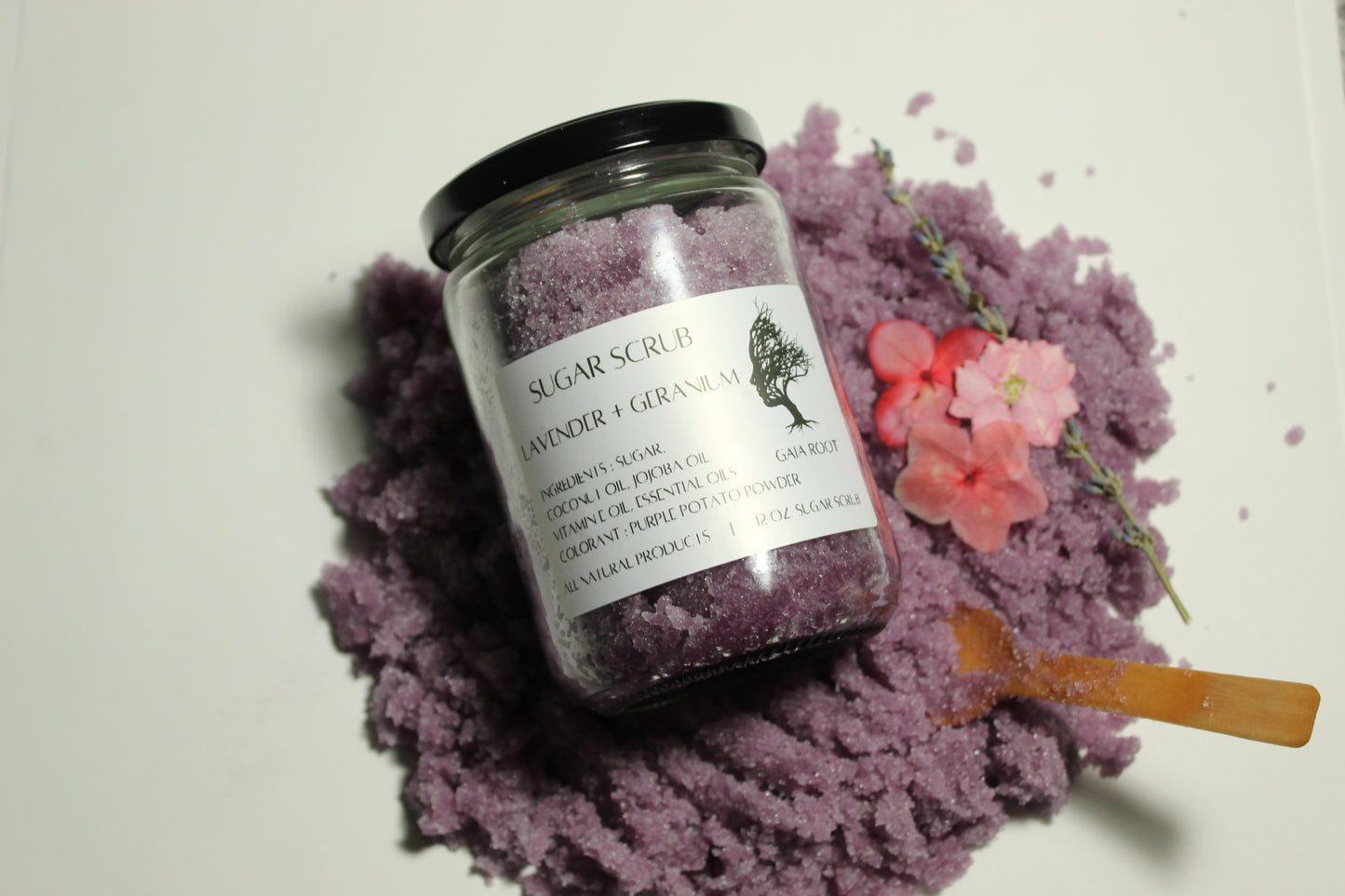 SUGAR SCRUB LAVENDER + GERANIUM