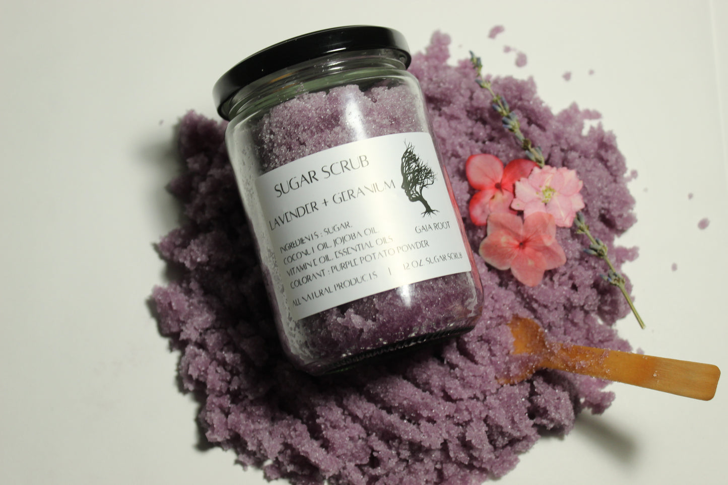 SUGAR SCRUB LAVENDER + GERANIUM