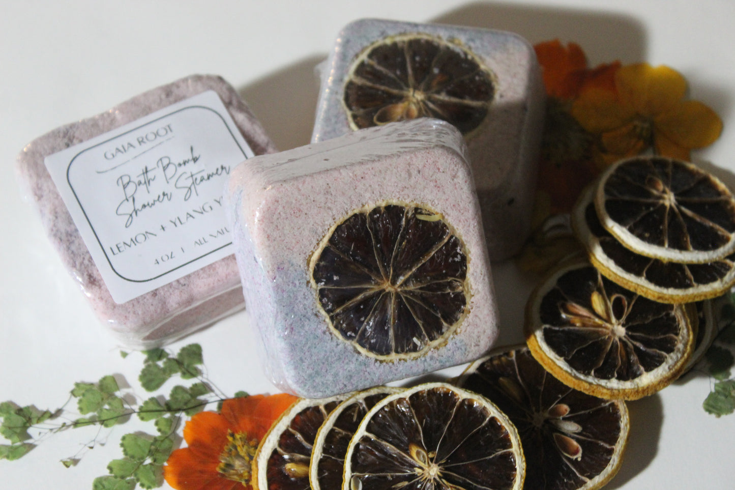 BATH BOMB  LEMON + YLANG YLANG