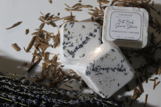 SHOWER STEAMER  SANDALWOOD + LAVENDER