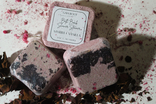 SHOWER STEAMER  MYRRH + VANILLA