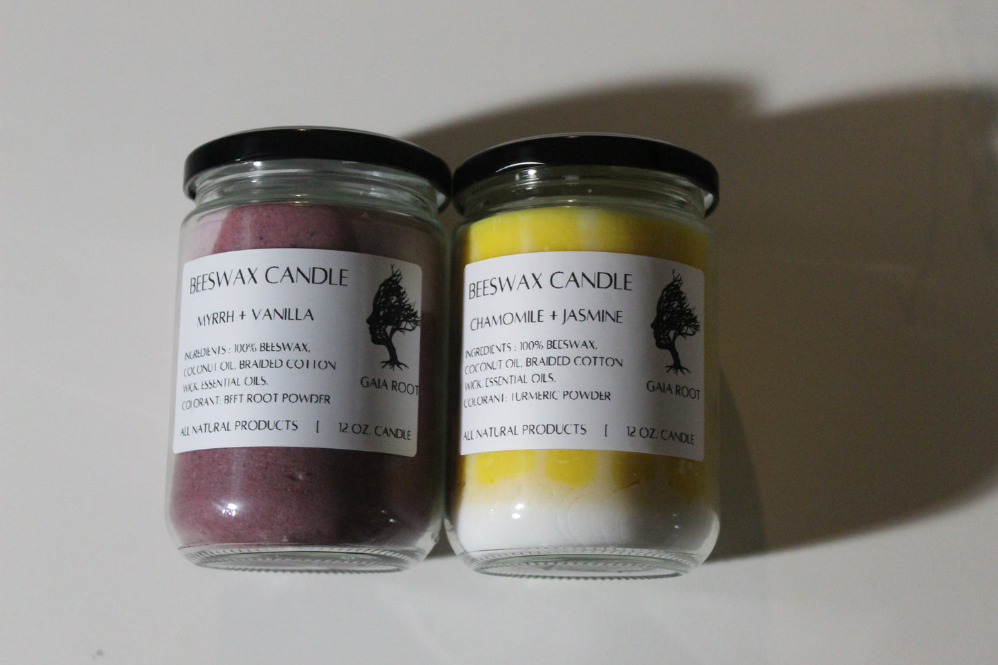BEESWAX CANDLE DUO