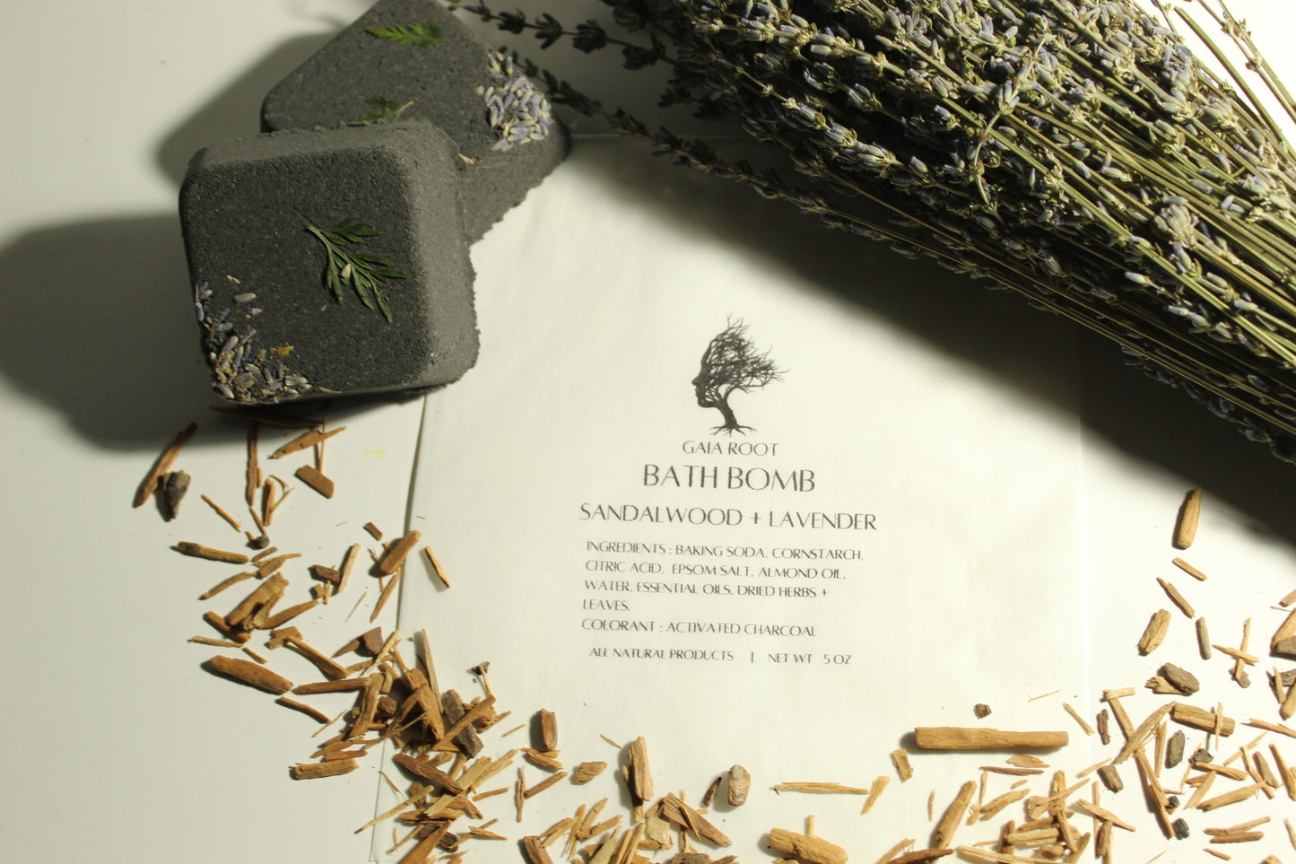 BATH BOMB  SANDALWOOD + LAVENDER