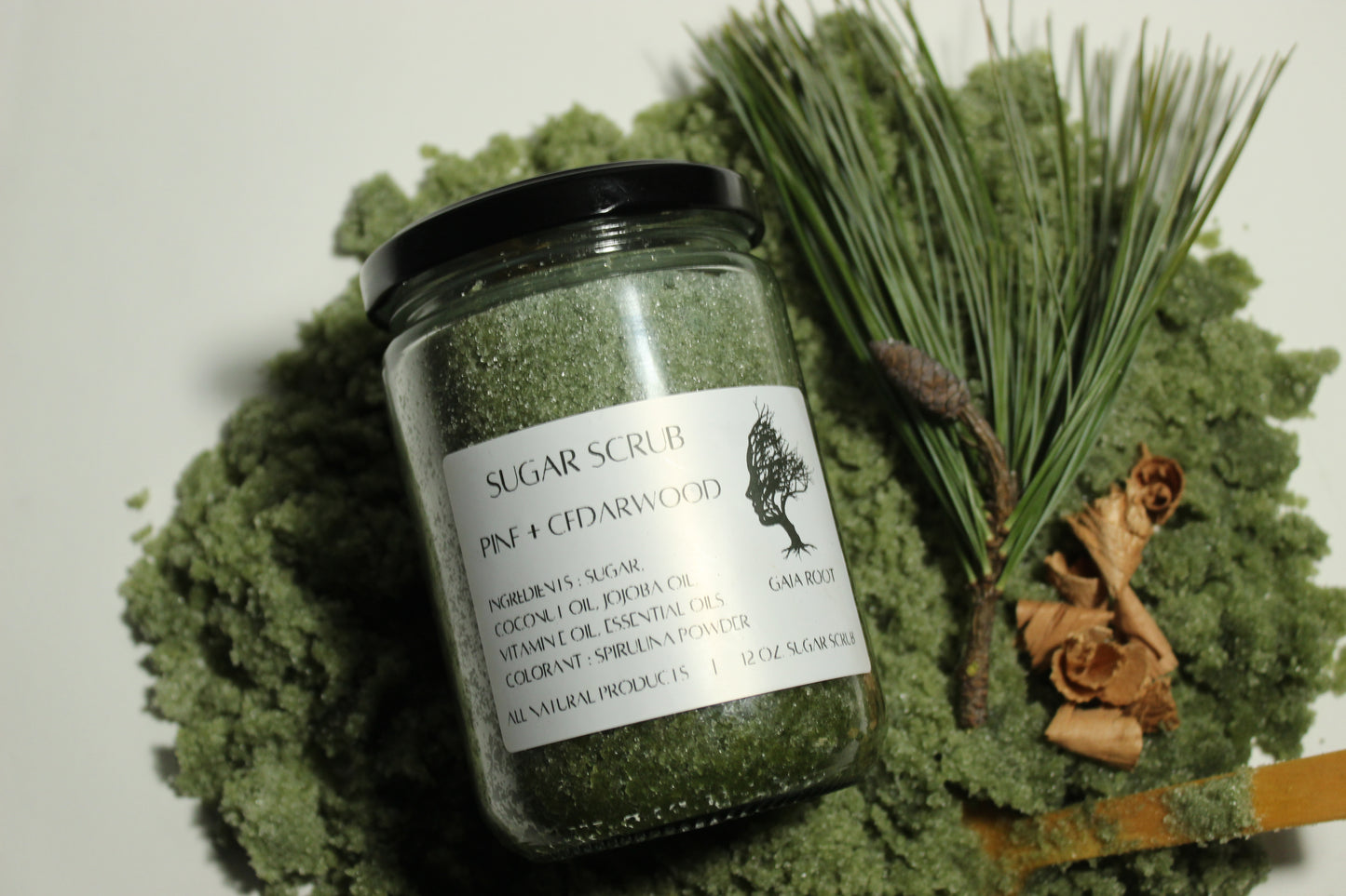 SUGAR SCRUB  PINE + CEDARWOOD