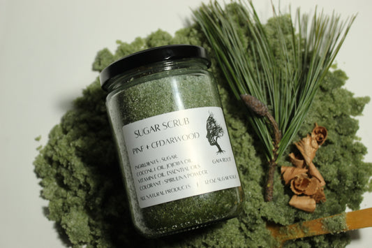 SUGAR SCRUB  PINE + CEDARWOOD