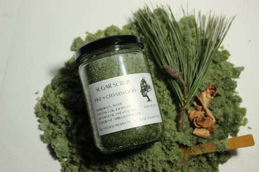 SUGAR SCRUB  PINE + CEDARWOOD