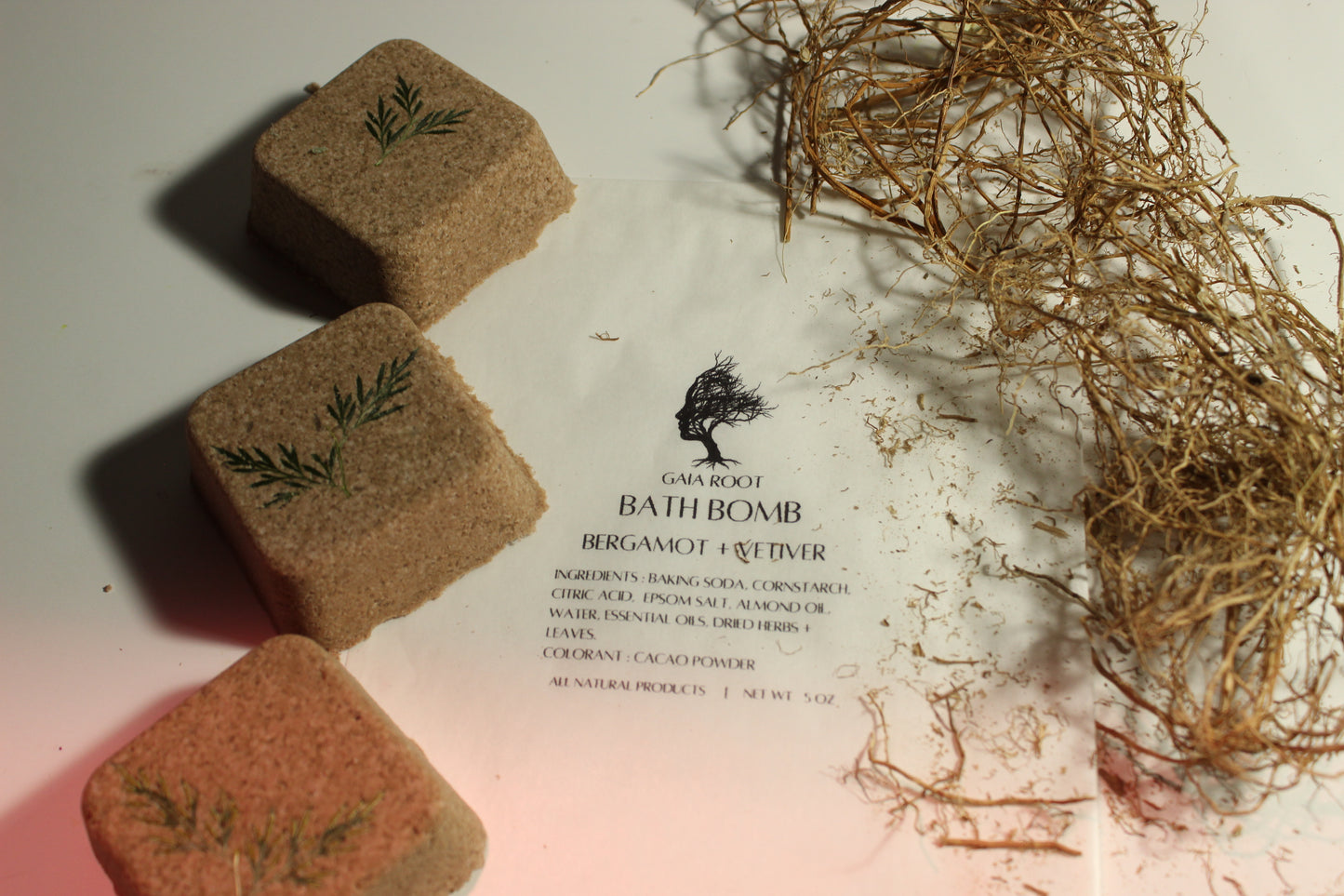 BATH BOMB  BERGAMOT + VETIVER