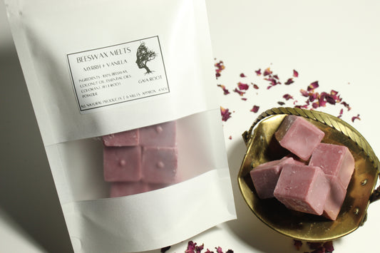 BEESWAX WAX MELTS  MYRRH + VANILLA