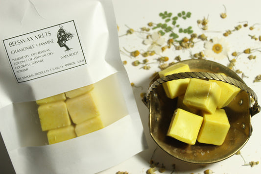 BEESWAX WAX MELTS  CHAMOMILE + JASMINE