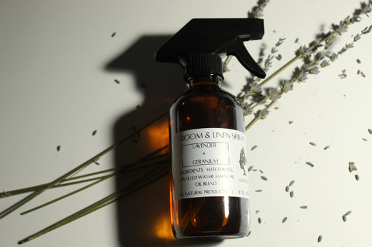 ROOM & LINEN SPRAY  LAVENDER + GERANIUM