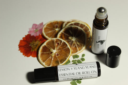 ESSENTIAL OIL ROLL-ON  LEMON + YLANG YLANG